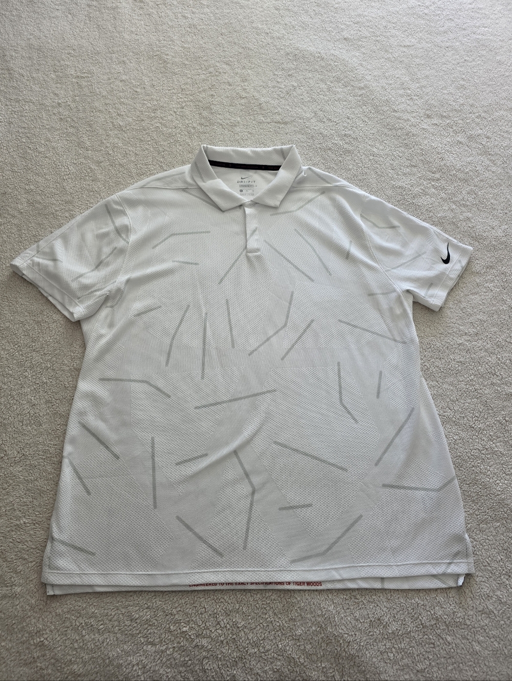 Nike Tiger Woods Dri-FIT Golf Polo, Men's Size XL, EUC - Photon Dust
